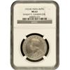Image 1 : NGC MS 63 Graded Silver One Rupee Coin of King George V of Bombay Mint of 1922.