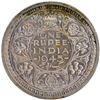 Image 1 : Rare Silver One Rupee Coin of King George VI of Bombay Mint of 1945 with Ghost Impression.