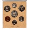 Image 1 : UNC Set of Decimal Coins of Bombay Mint of 1954 of Republic India.