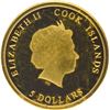 Image 1 : Gold Five Dollars Proof Coin of Cook Islands of 2018.