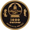 Image 2 : Gold 1000 Togrog Proof Coin of Mahatma Gandhi of Mongolia of 2020.