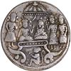 Image 1 : Silver Ramatanka Token of Mid 19th Century with Lord Ram, Sita & Hanuman.