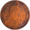 Image 2 : Very Rare Error Lakhi Copper One Quarter Anna Coin of Victoria Empress.