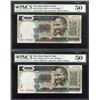 Image 1 : PMCS Graded 50 AUNC Five Hundred Rupees Banknotes Signed by R N Malhotra of Republic India of 1987.