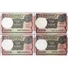 Image 1 : Star Series Four Notes of One Rupee Banknotes of Republic India of 2015-18.