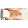 Image 1 : Obverse Printing Error Ten Rupees Banknote Signed by S Venkitaramanan of Republic India.