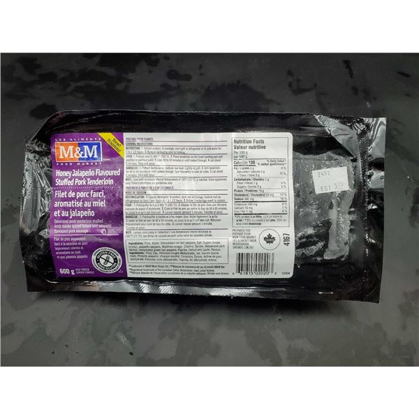 M&M Honey Jalapeno Flavoured Stuffed Pork Tenderloin (600g)