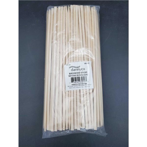 Dannyco Birchwood Sticks Cuticle Pushers (144ct)