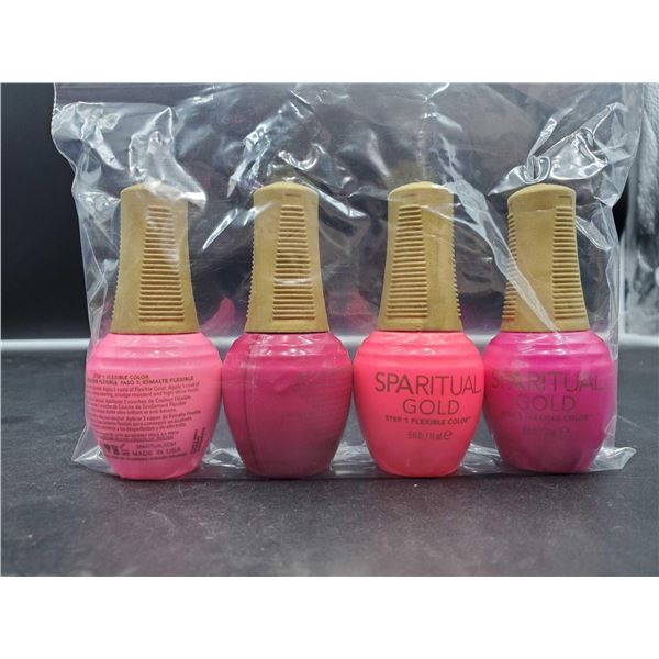 Spa Ritual Gold Step 1 Flexible Colour Nail Polish (4 x 15ml)