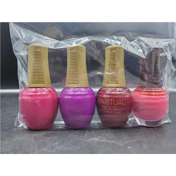 Spa Ritual Gold Step 1 Flexible Colour Nail Polish (4 x 15ml)