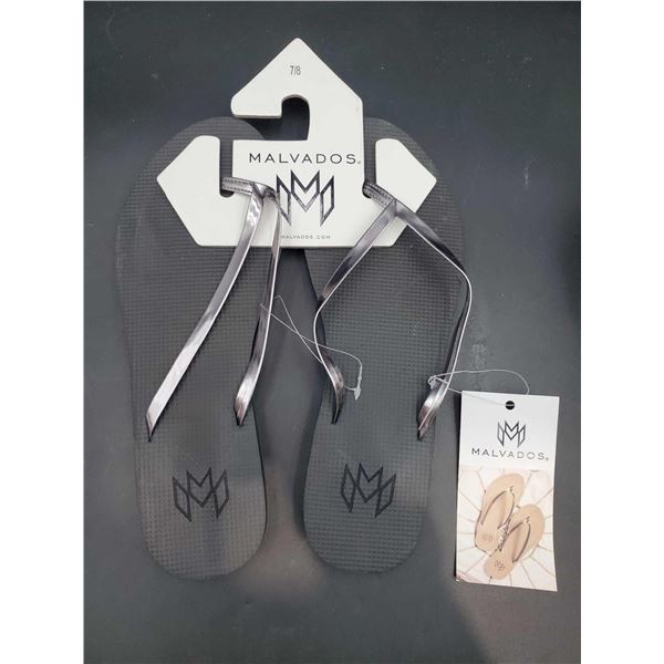 Malvados Flip Flops  (size 7/8)