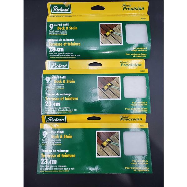 Richard 9 in Pad Refill for Deck & Stain (3ct- 23cm)