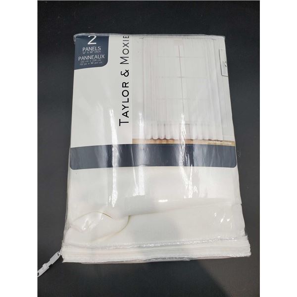 Taylor & Moxie Curtain Panels (2- 52in x 90in)