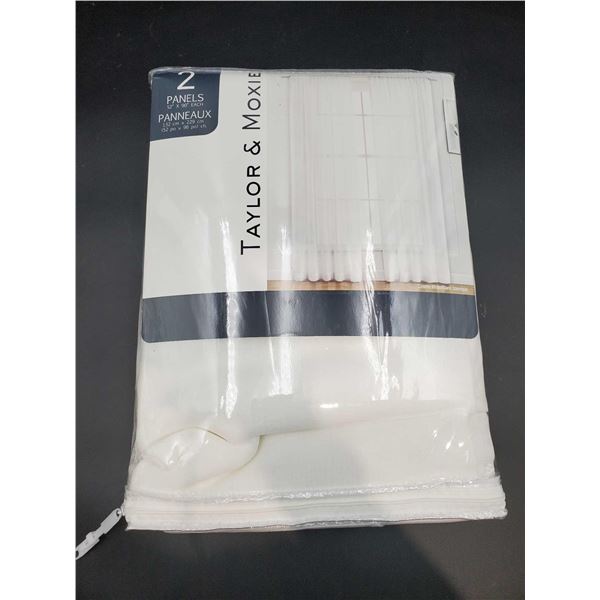 Taylor & Moxie Curtain Panels (2- 52in x 90in)