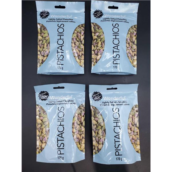 Wonderful Lightly Salted Pistachios (4 x 170g)