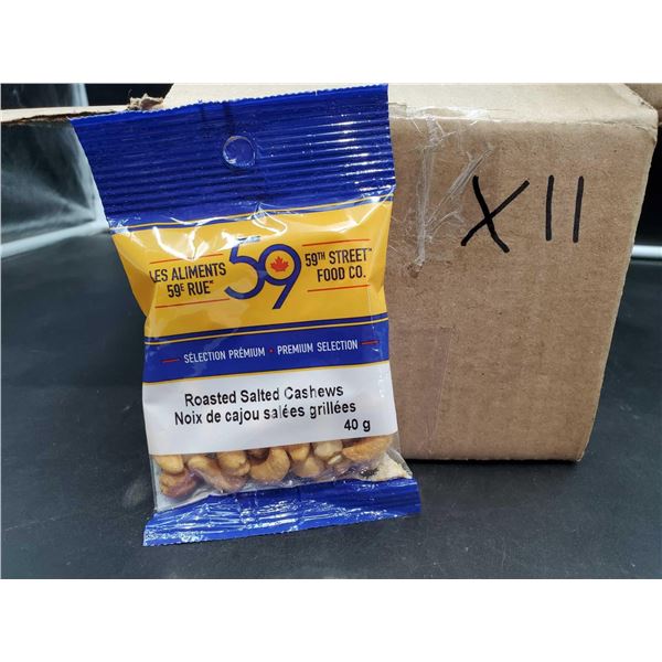 59th Street Roasted Salted Cashews (11 x 40g)