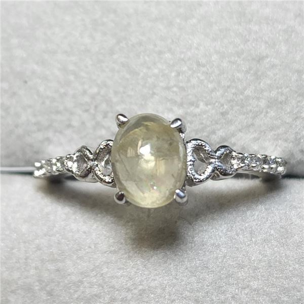 10K White Gold Amazing Rare Color Changing Sultanite (Turkish Diaspore)(1ct) Diamond(0.12ct) Ring (~