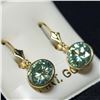 Image 2 : 14K Yellow Gold Moissanite(3.5ct) Earrings (~weight 1.59g), Appraised Retail $1095