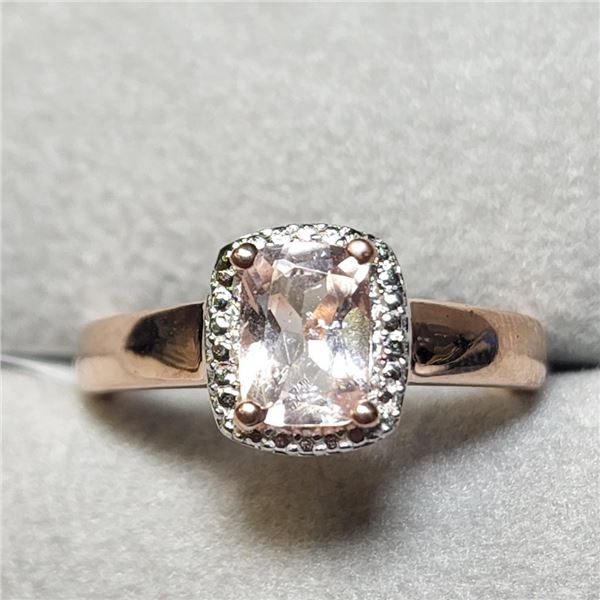 Silver Morganite Ring, Suggested Retail Value $240