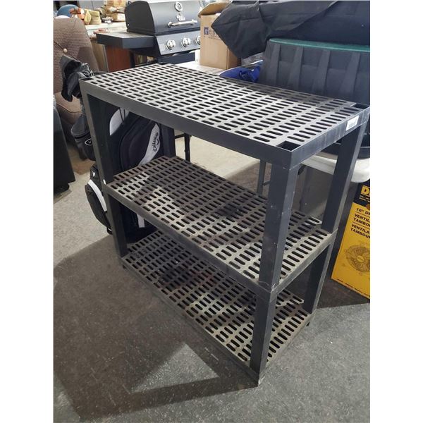 Black Resin Shelving Unit