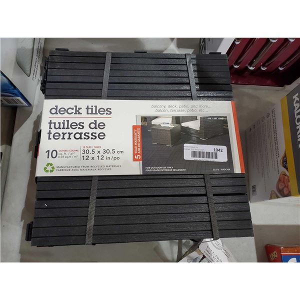 NEW Balcony Resin Deck Tiles 12 x 12 lot of 10
