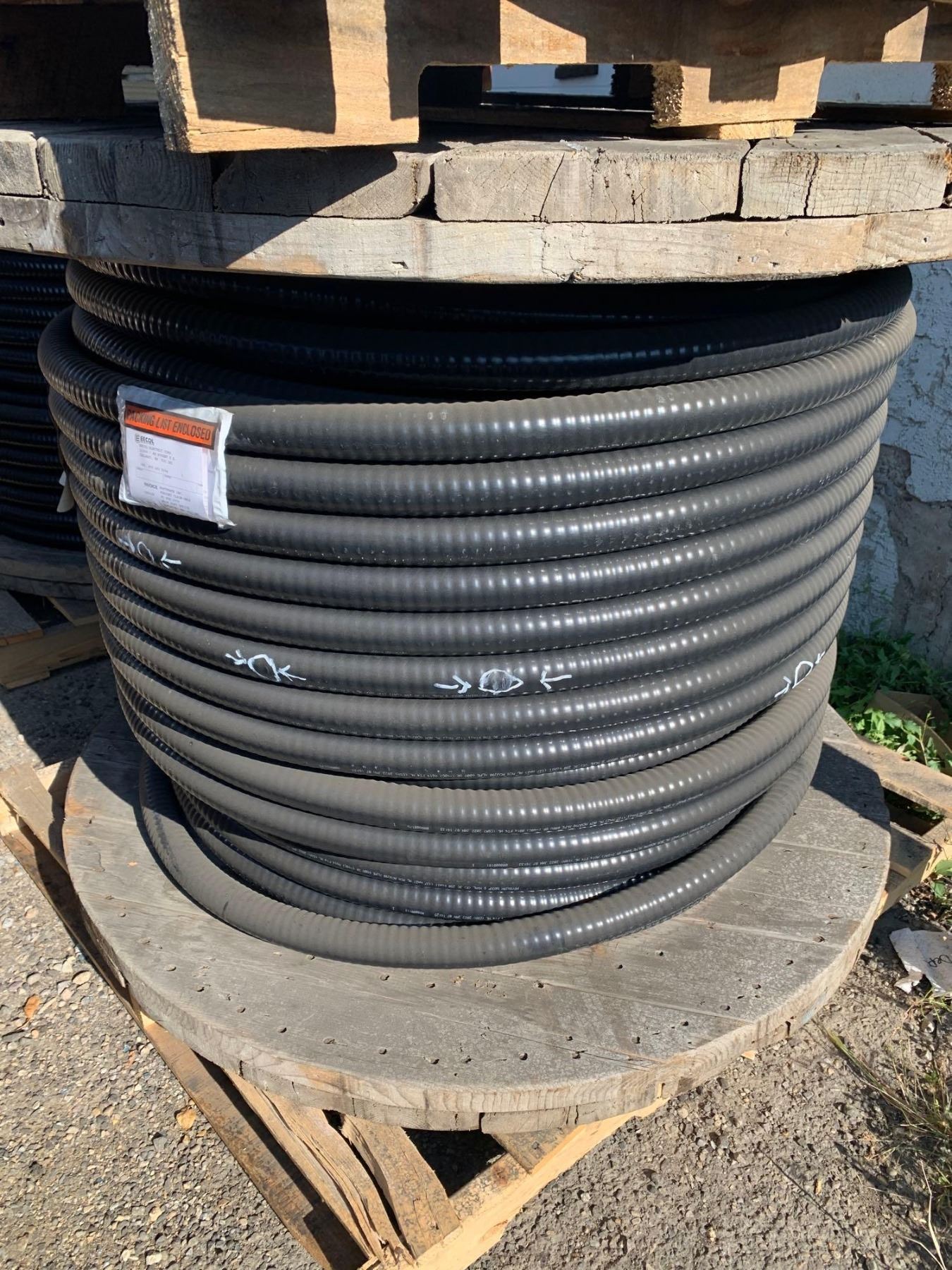 Full Spool of ACWU90 250/3aL -3 wire aluminum coated wire - 186 meters