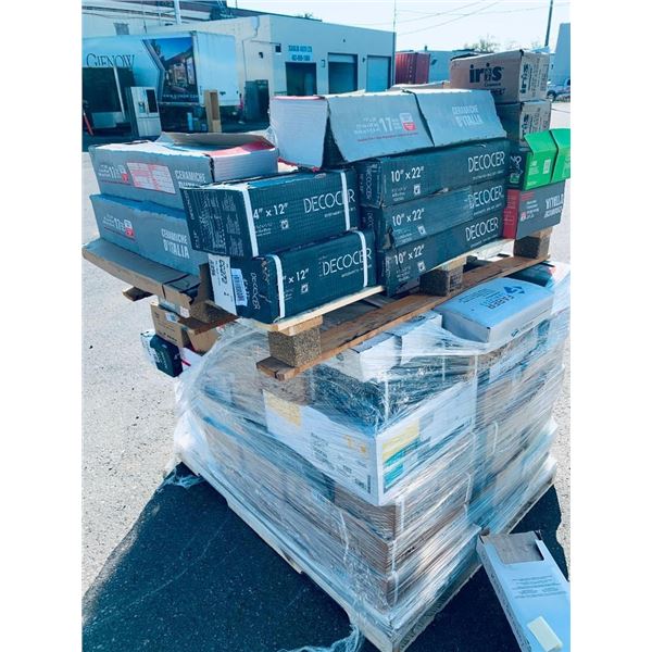 Wholesale Pallet of assorted Ceramic Wall & floor Tiles ( approx 50 cases)