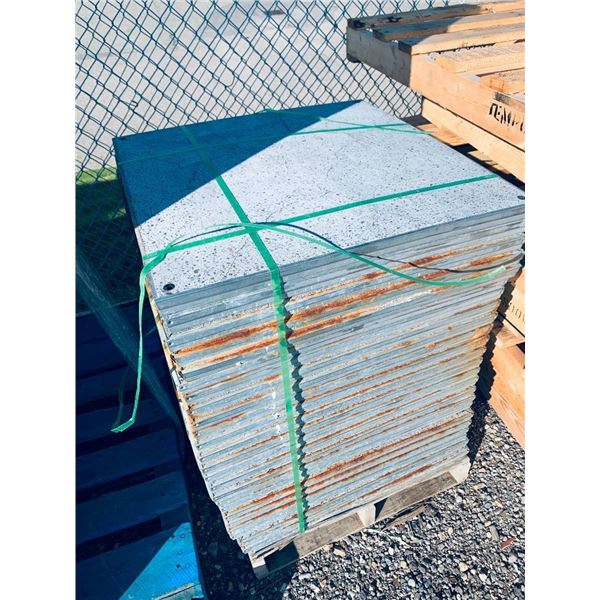 Wholesale pallet lot of 2ftx2ft granite metal reinforced paving sidewalk stones - 25 piece