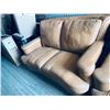 Image 3 : Leather Sofa & Love Seat Set - sold as pictured