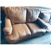Image 4 : Leather Sofa & Love Seat Set - sold as pictured
