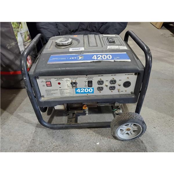Jet Industrial 4200 Watt Generator - OPEN BOX UNTESTED