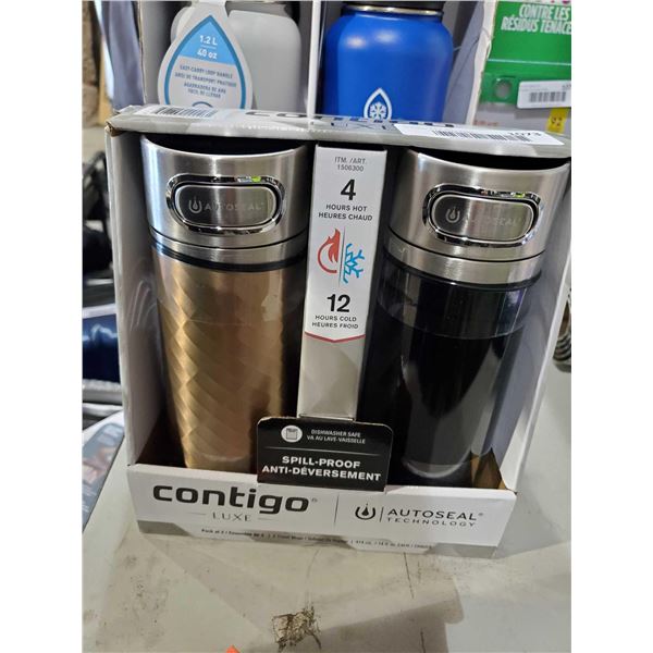 NEW Contigo insulated thermal travel mugs set of 2