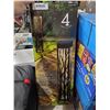 Image 1 : Solar Pathway Bollard 4 Light Set tree motif