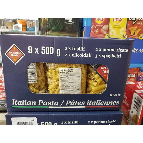 Antonio Amato Italian Pasta case lot of 9 x 500g