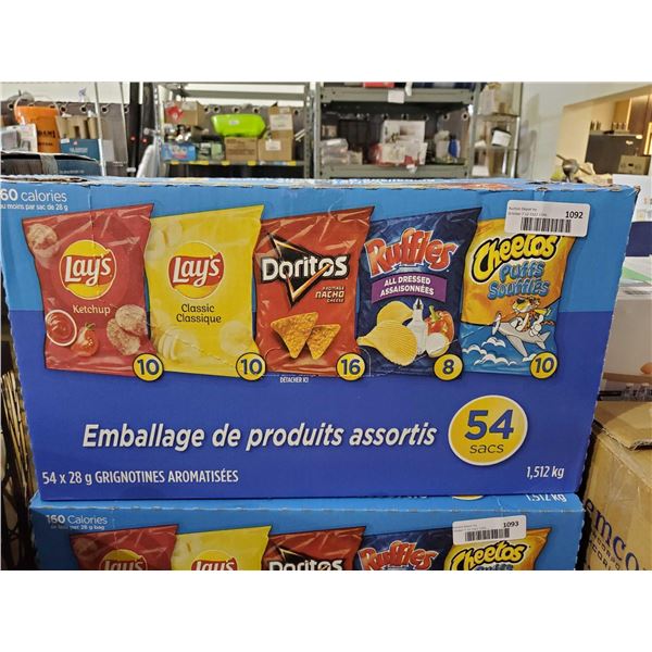 Lays Chips variety Pack 54 x 28g chips
