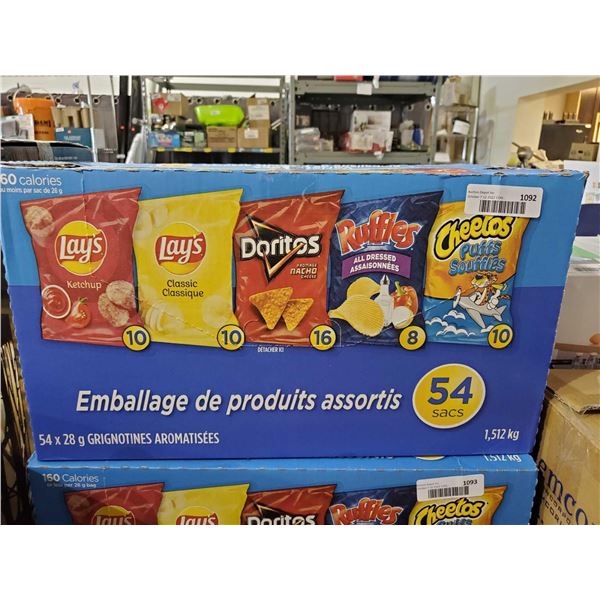 Lays Chips variety Pack 54 x 28g chips