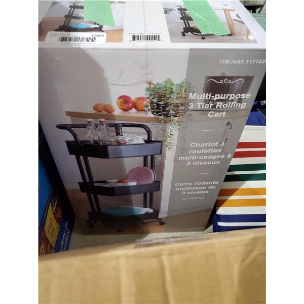 Multi Purpose 2 tier rolling cart