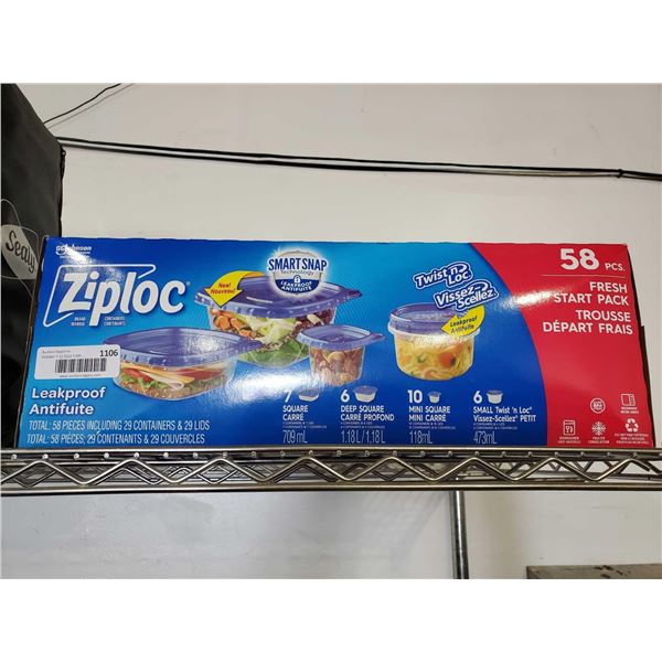 Ziplock 58 pce fresh start storage containers