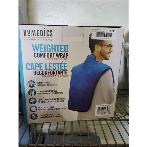 Homedics weighted comfort wrap
