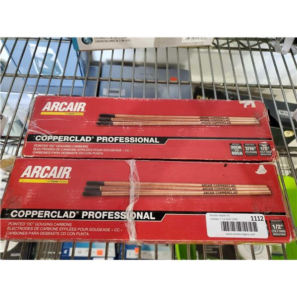 Arcair copperclad pro carbon cutting electrodes lot of 2