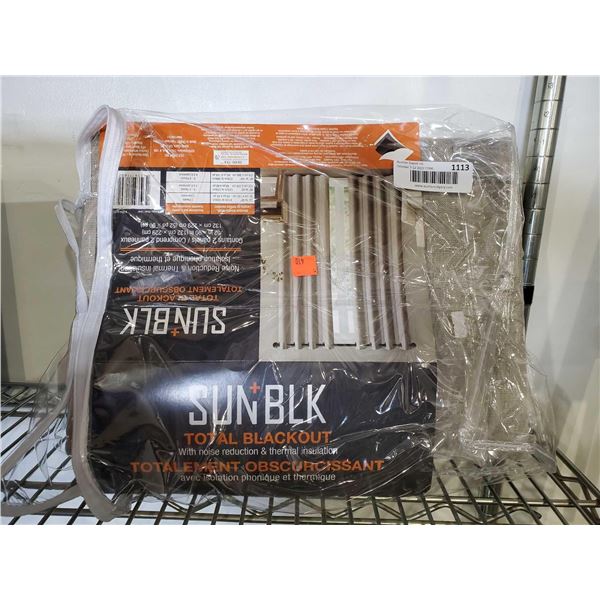 SunBlk Total Blackout Curtains with thermal insulation - 2 panels