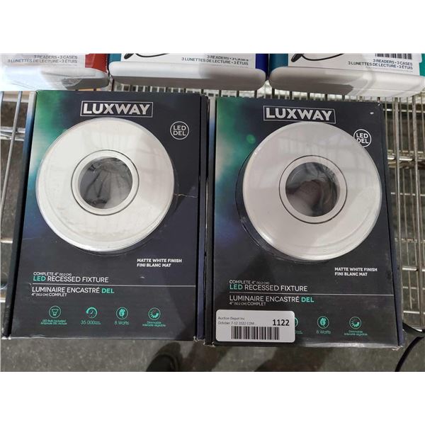 Luxway LED Recessed Lights 4 inch Lot of 2