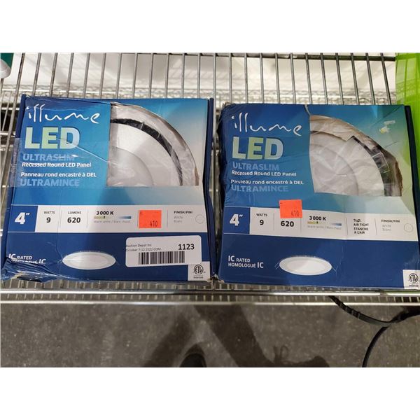 Illume LED Ultraslim 4 inch lights lot of 2