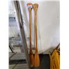 Image 1 : Set of 2 Vintage Hand Made Wood Northcumberland Paddles