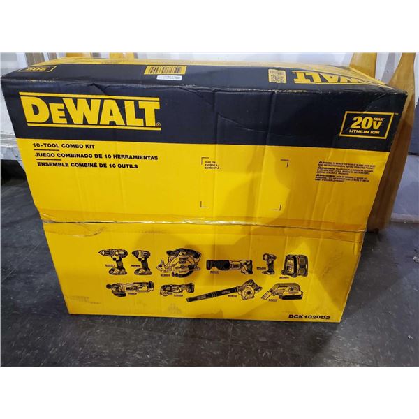 NEW in Sealed Box - Dewalt 10 Tool Combo Kit 20 V Lithium - includes everything Pictured