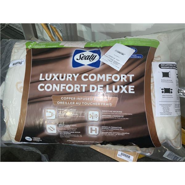Sealy Luxury Comfort Copper Infused Pillows ( 2 pack)