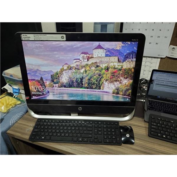 HP Pavillion 23" All in one computer tested working