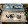 Image 1 : Lot of 2 Travel Games - battleship & Trouble
