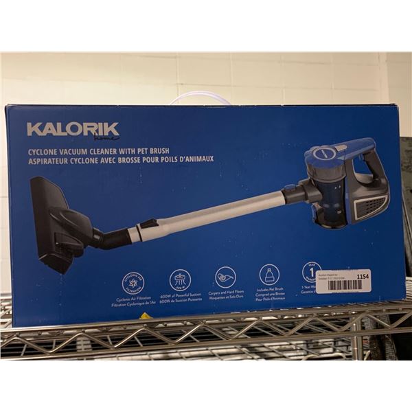 Kalorik cyclone Vacuum - untested, sold as is