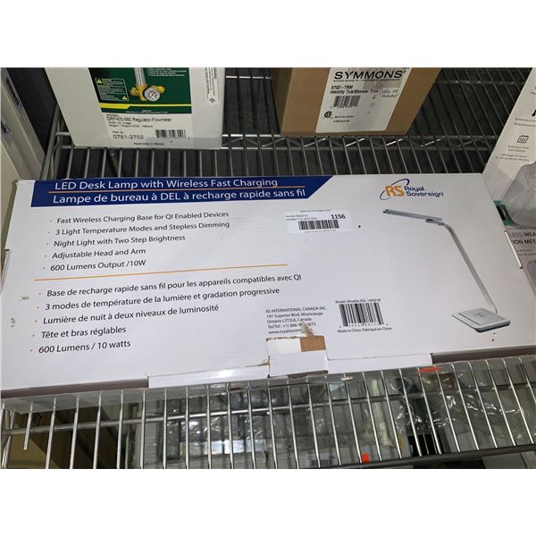 LED Desk Lamp with wireless fast charger